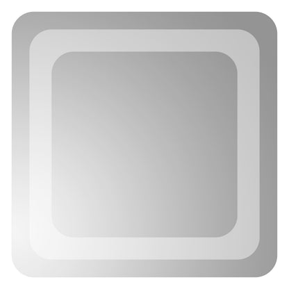LED Badkamer Spiegel Transparant 30 x 30 cm gehard glas