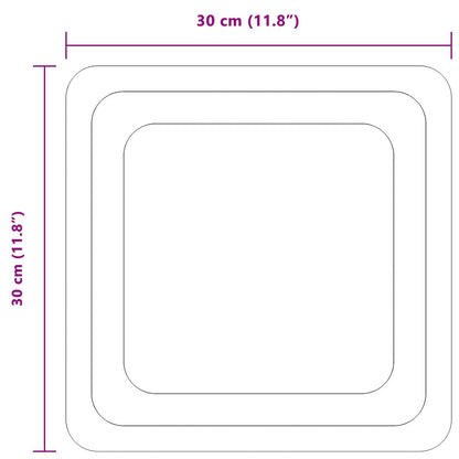 LED Badkamer Spiegel Transparant 30 x 30 cm gehard glas
