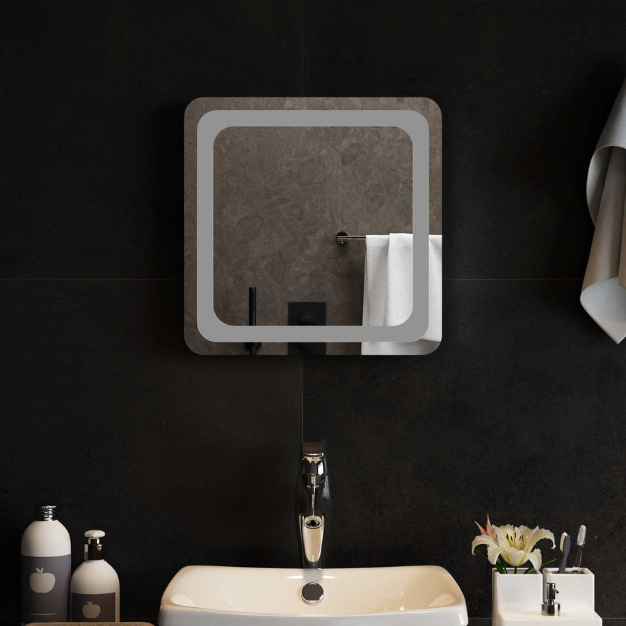 LED Badkamer Spiegel Transparant 40 x 40 cm gehard glas