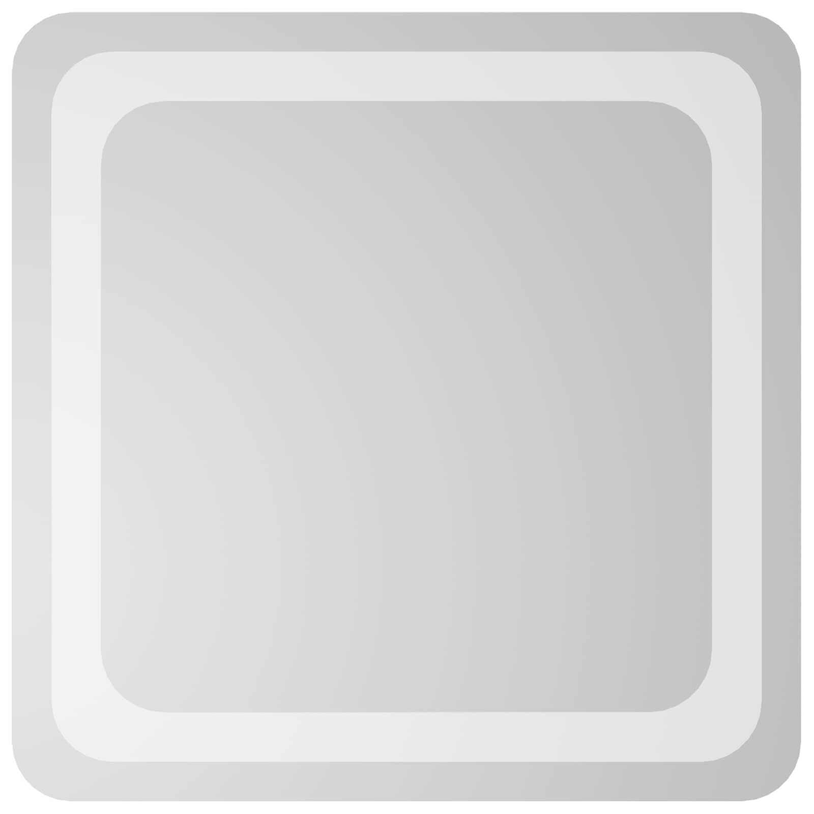 LED Badkamer Spiegel Transparant 40 x 40 cm gehard glas