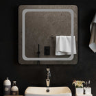 LED Badkamer Spiegel Transparant 60 x 60 cm gehard glas