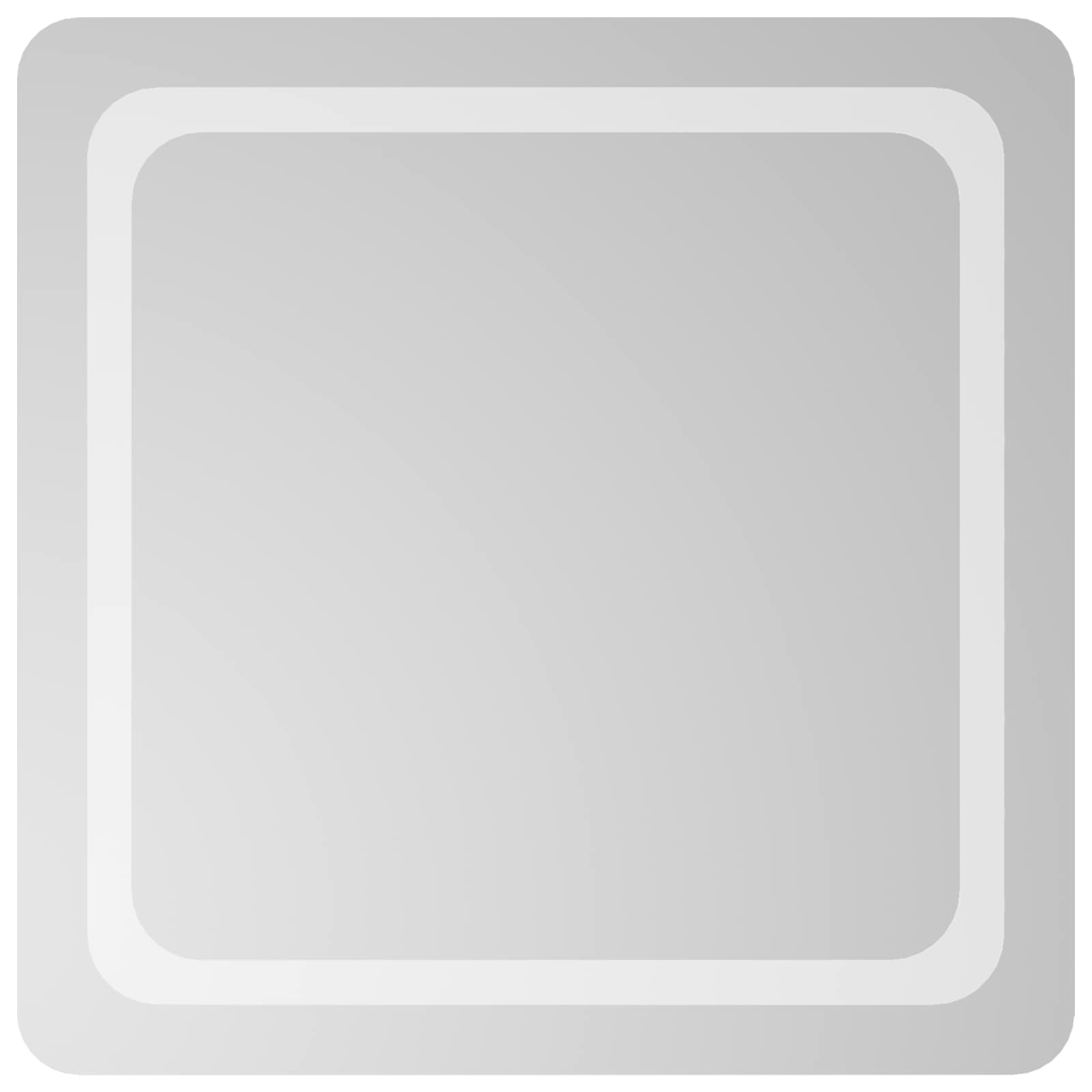 LED Badkamer Spiegel Transparant 60 x 60 cm gehard glas