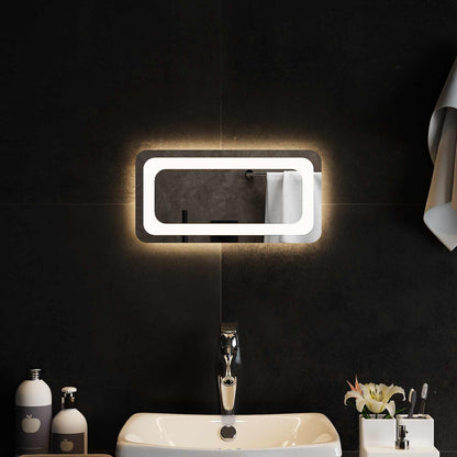 LED Badkamer Spiegel Transparant 40 x 20 cm gehard glas