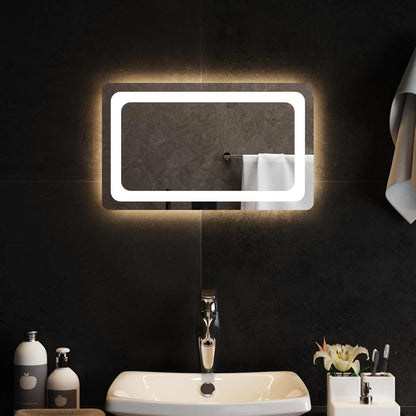 LED Badkamer Spiegel Transparant 50 x 30 cm gehard glas