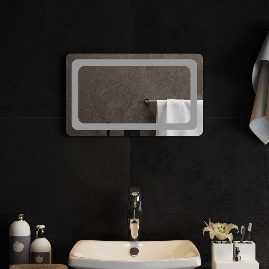 LED Badkamer Spiegel Transparant 50 x 30 cm gehard glas