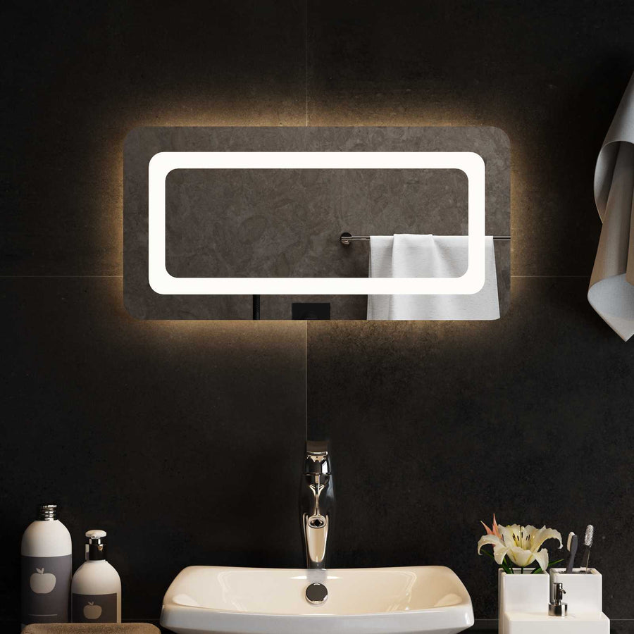 LED Badkamer Spiegel Transparant 60 x 30 cm gehard glas