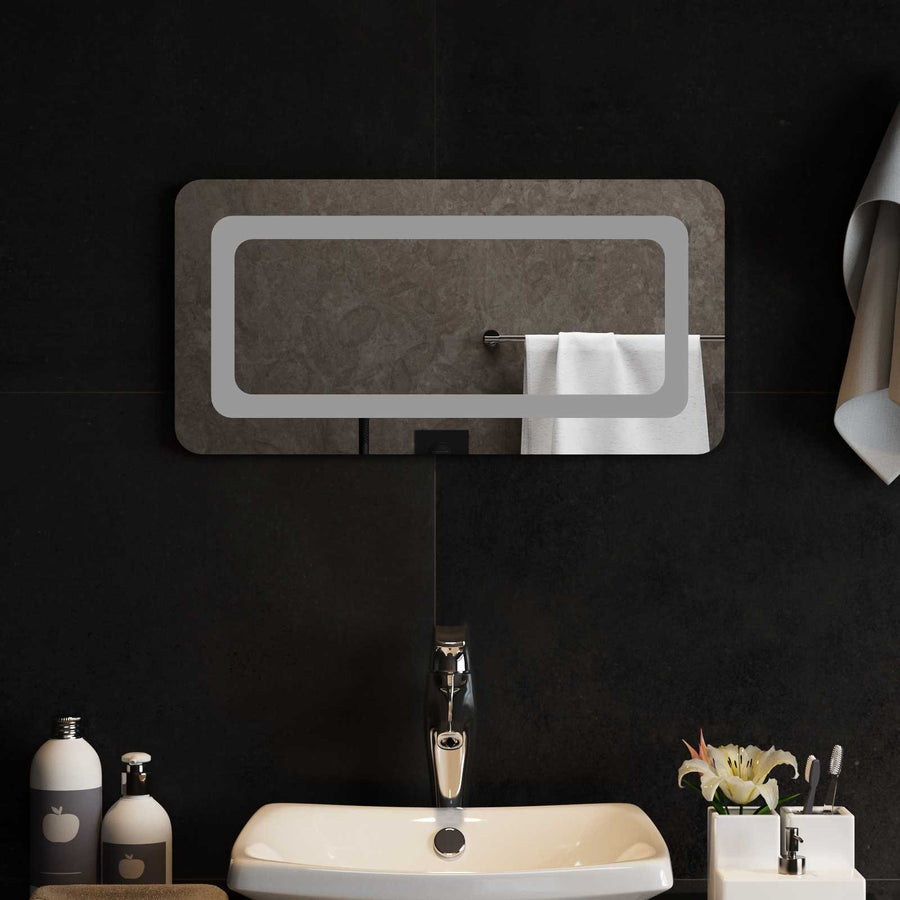 LED Badkamer Spiegel Transparant 60 x 30 cm gehard glas