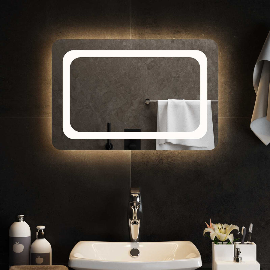 LED Badkamer Spiegel Transparant 60 x 40 cm gehard glas