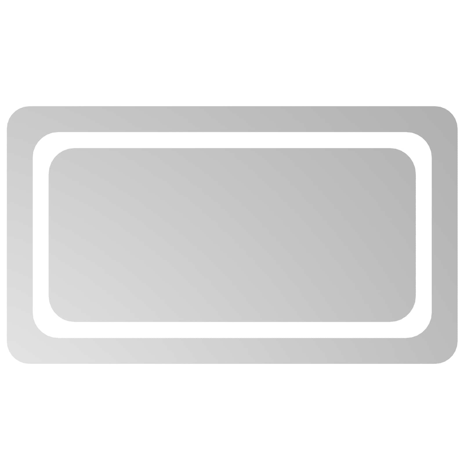 LED Badkamer Spiegel Transparant 70 x 40 cm gehard glas