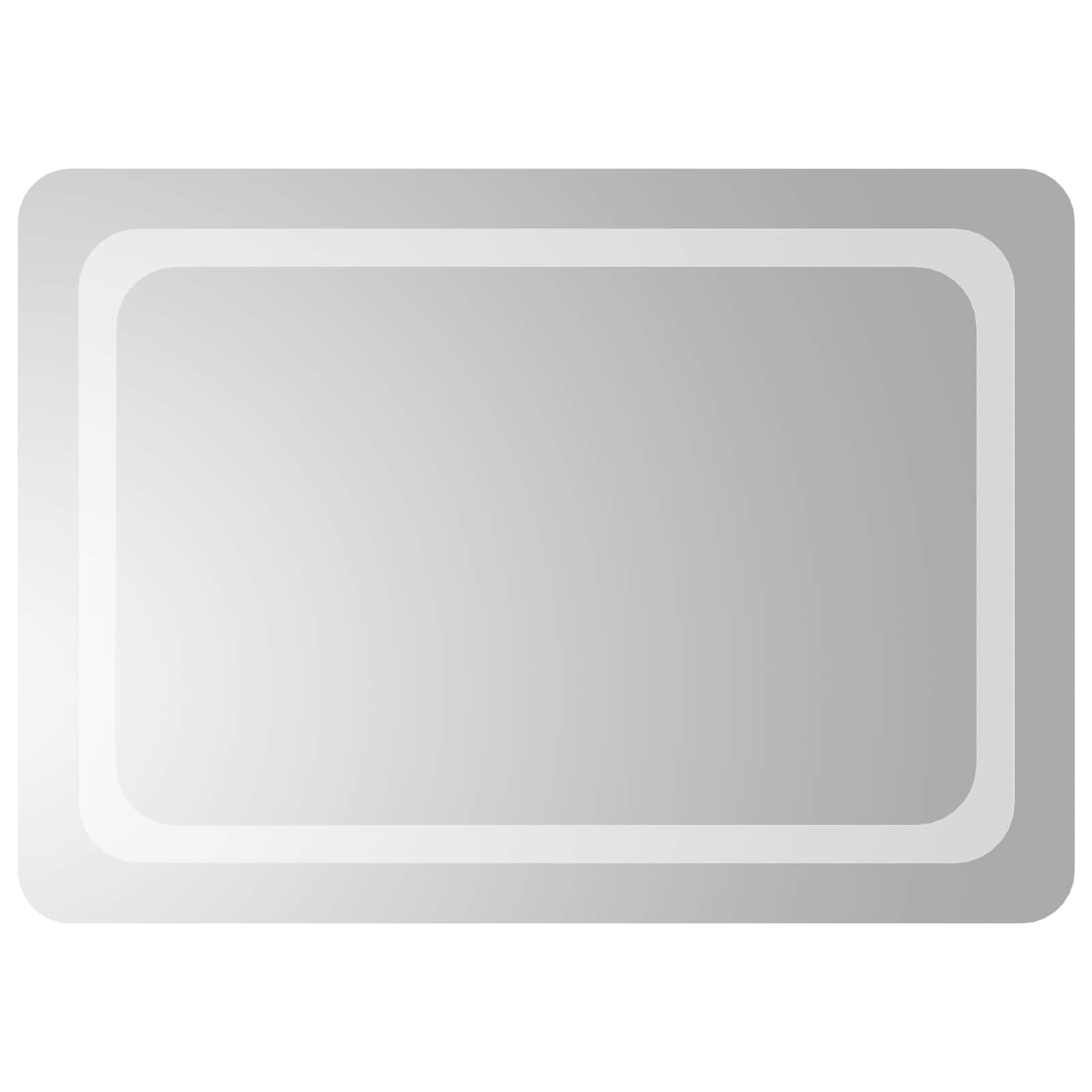 LED Badkamer Spiegel Transparant 70 x 50 cm gehard glas