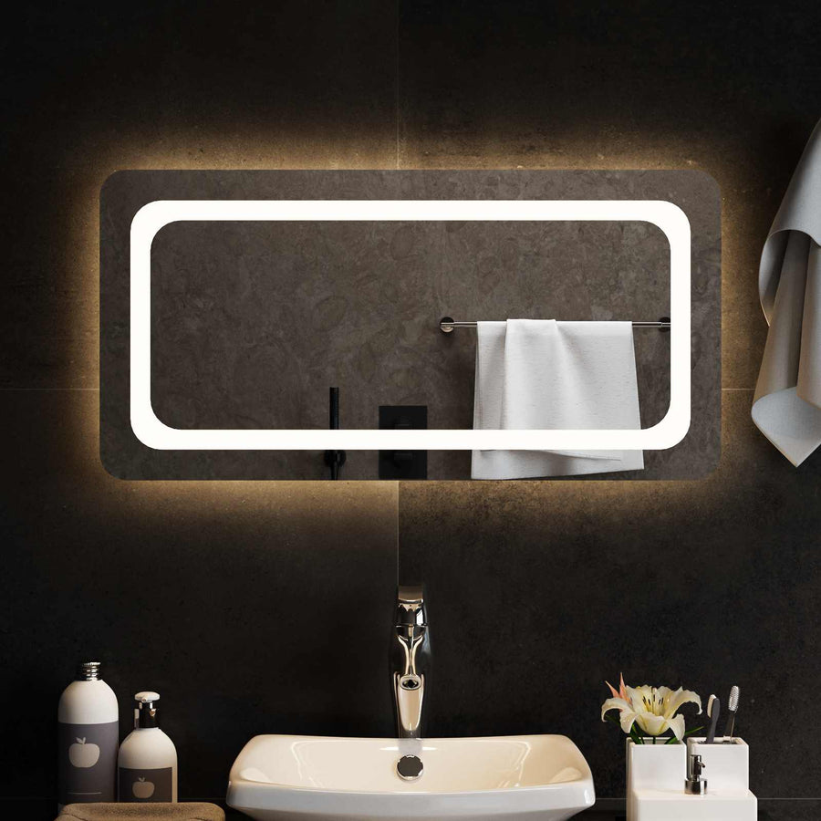 LED Badkamer Spiegel Transparant 80 x 40 cm gehard glas