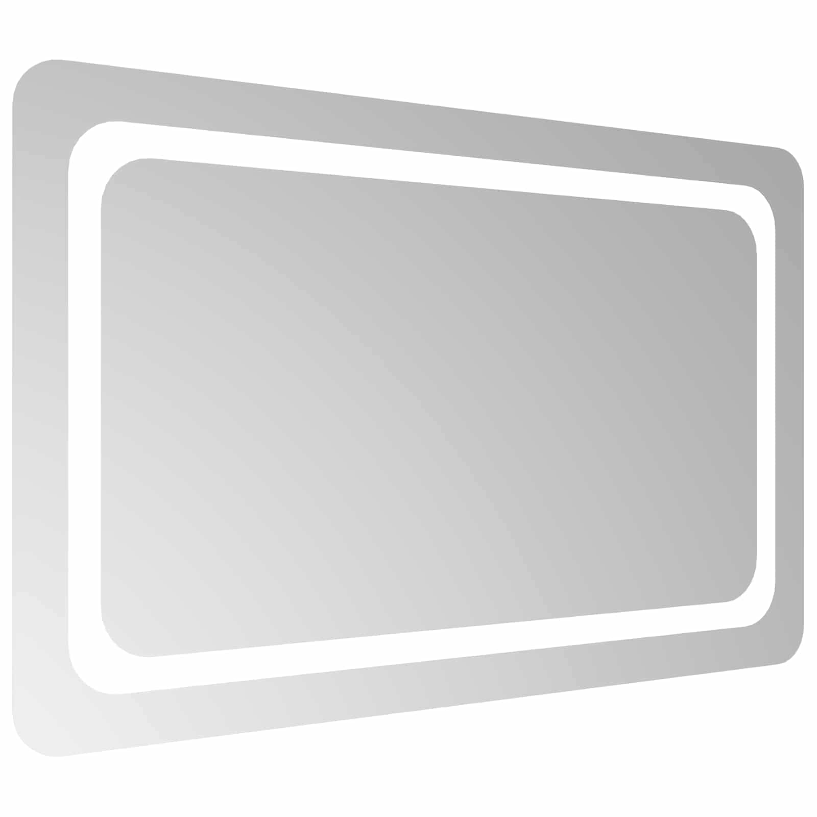 LED Badkamer Spiegel Transparant 80 x 50 cm gehard glas