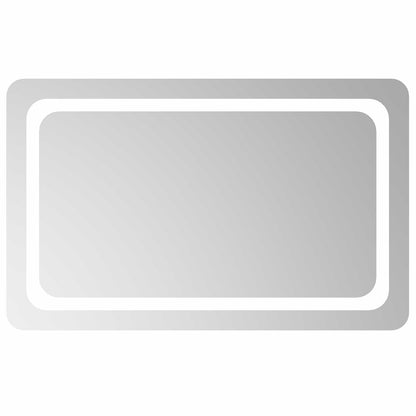LED Badkamer Spiegel Transparant 80 x 50 cm gehard glas