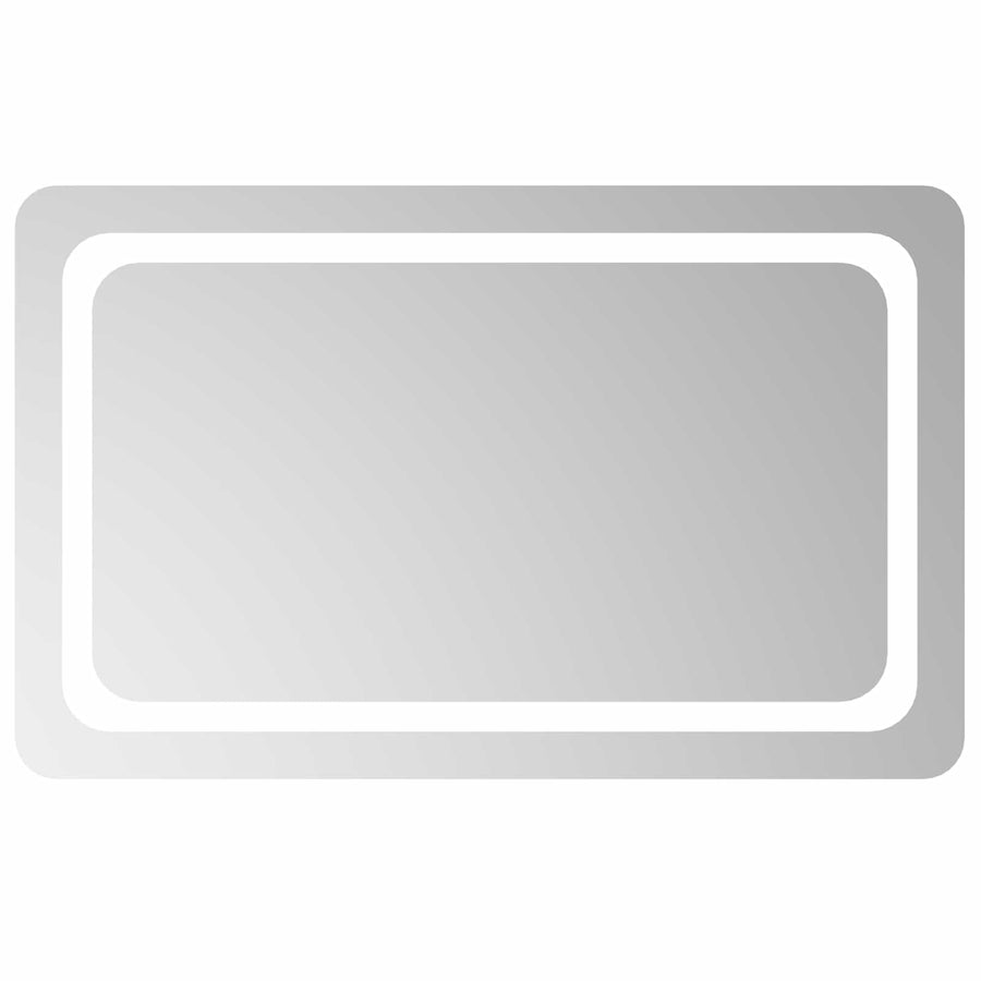 LED Badkamer Spiegel Transparant 80 x 50 cm gehard glas