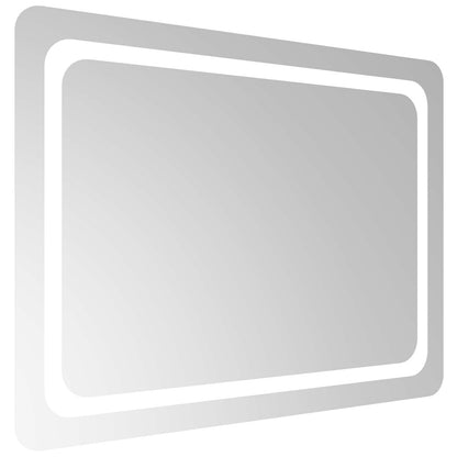 LED Badkamer Spiegel Transparant 80 x 60 cm gehard glas