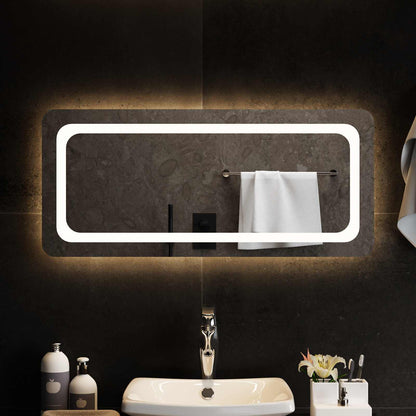 LED Badkamer Spiegel Transparant 90 x 40 cm gehard glas