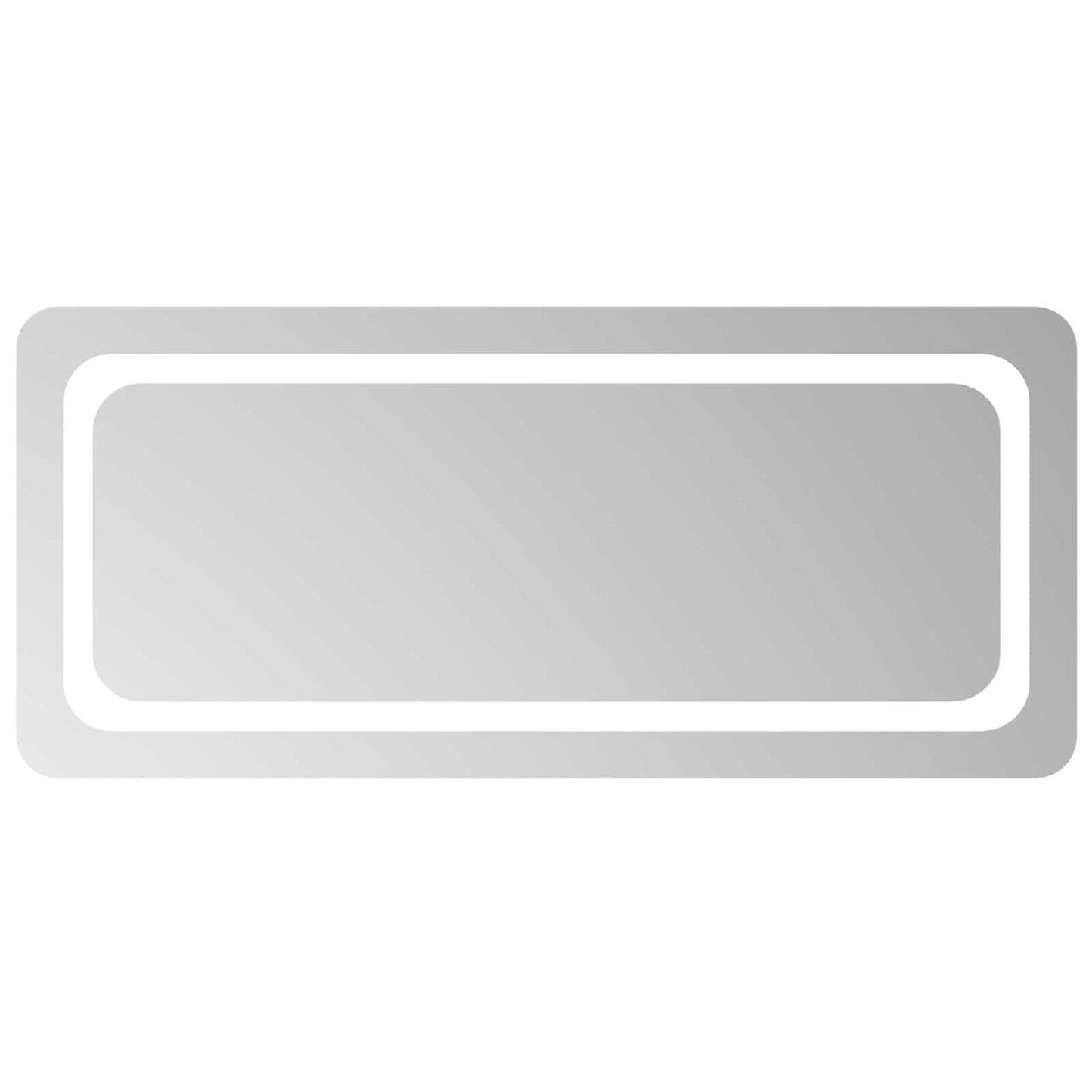 LED Badkamer Spiegel Transparant 90 x 40 cm gehard glas