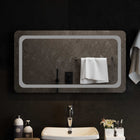 LED Badkamer Spiegel Transparant 90 x 50 cm gehard glas