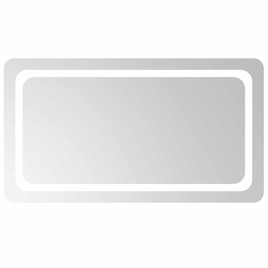 LED Badkamer Spiegel Transparant 90 x 50 cm gehard glas