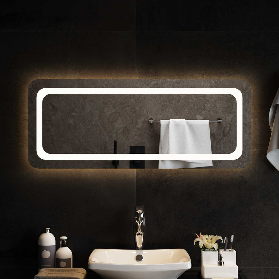 LED Badkamer Spiegel Transparant 100 x 40 cm gehard glas