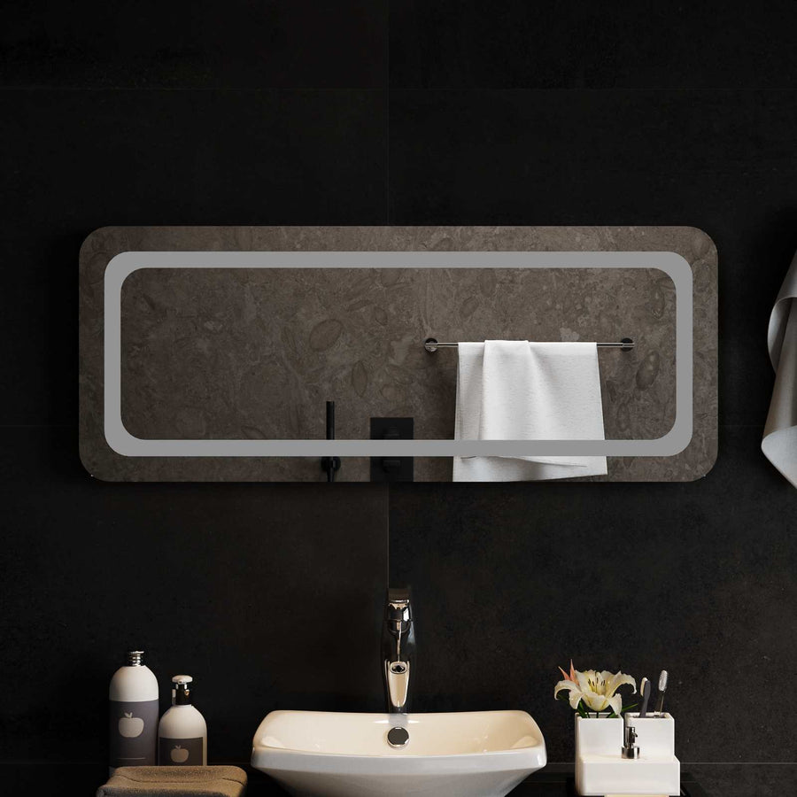 LED Badkamer Spiegel Transparant 100 x 40 cm gehard glas