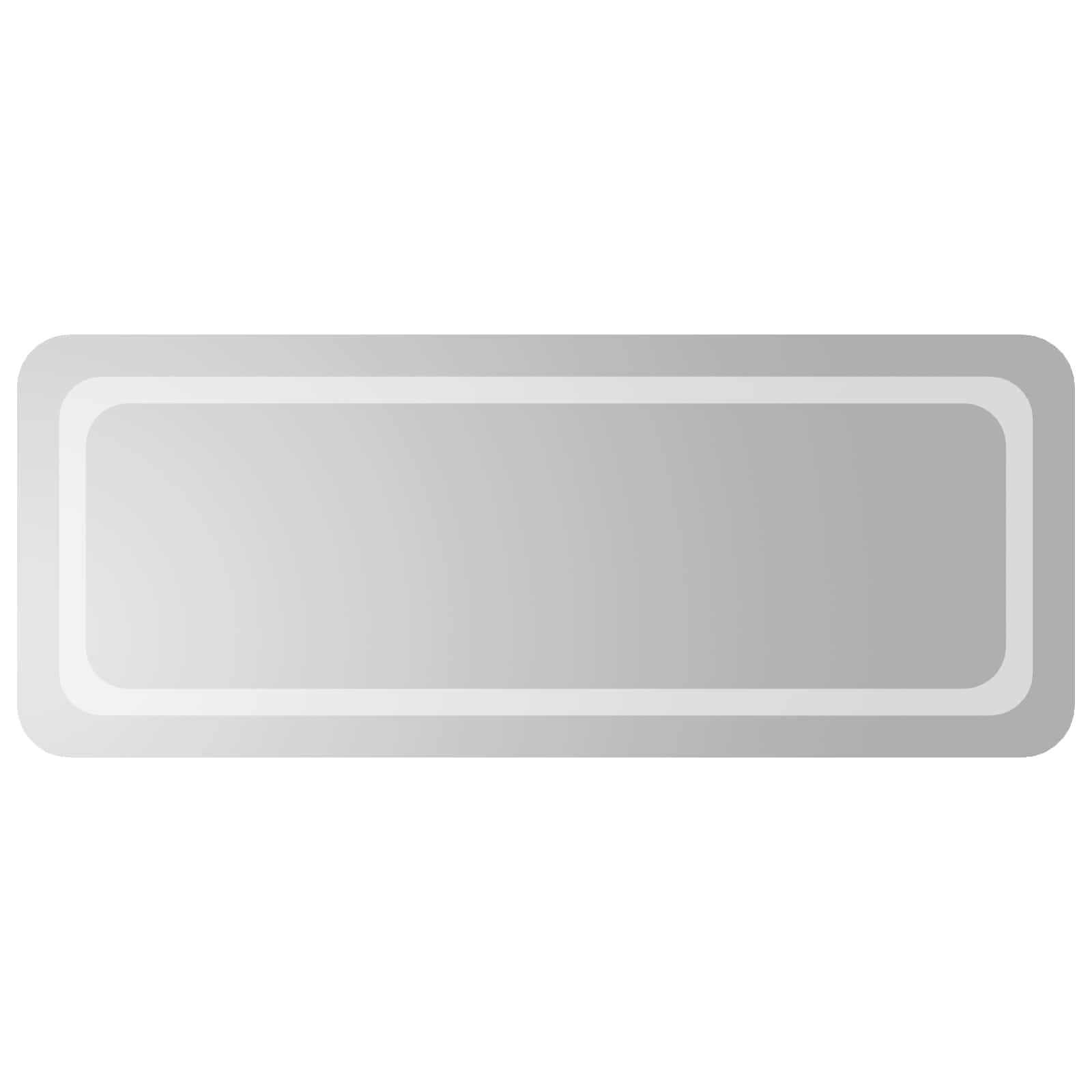 LED Badkamer Spiegel Transparant 100 x 40 cm gehard glas
