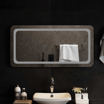 LED Badkamer Spiegel Transparant 100 x 50 cm gehard glas