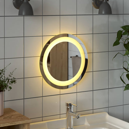 LED Badkamer Spiegel Transparant Ø 30 cm gehard glas