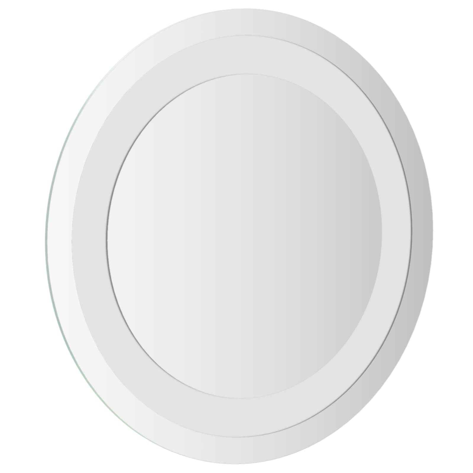 LED Badkamer Spiegel Transparant Ø 30 cm gehard glas