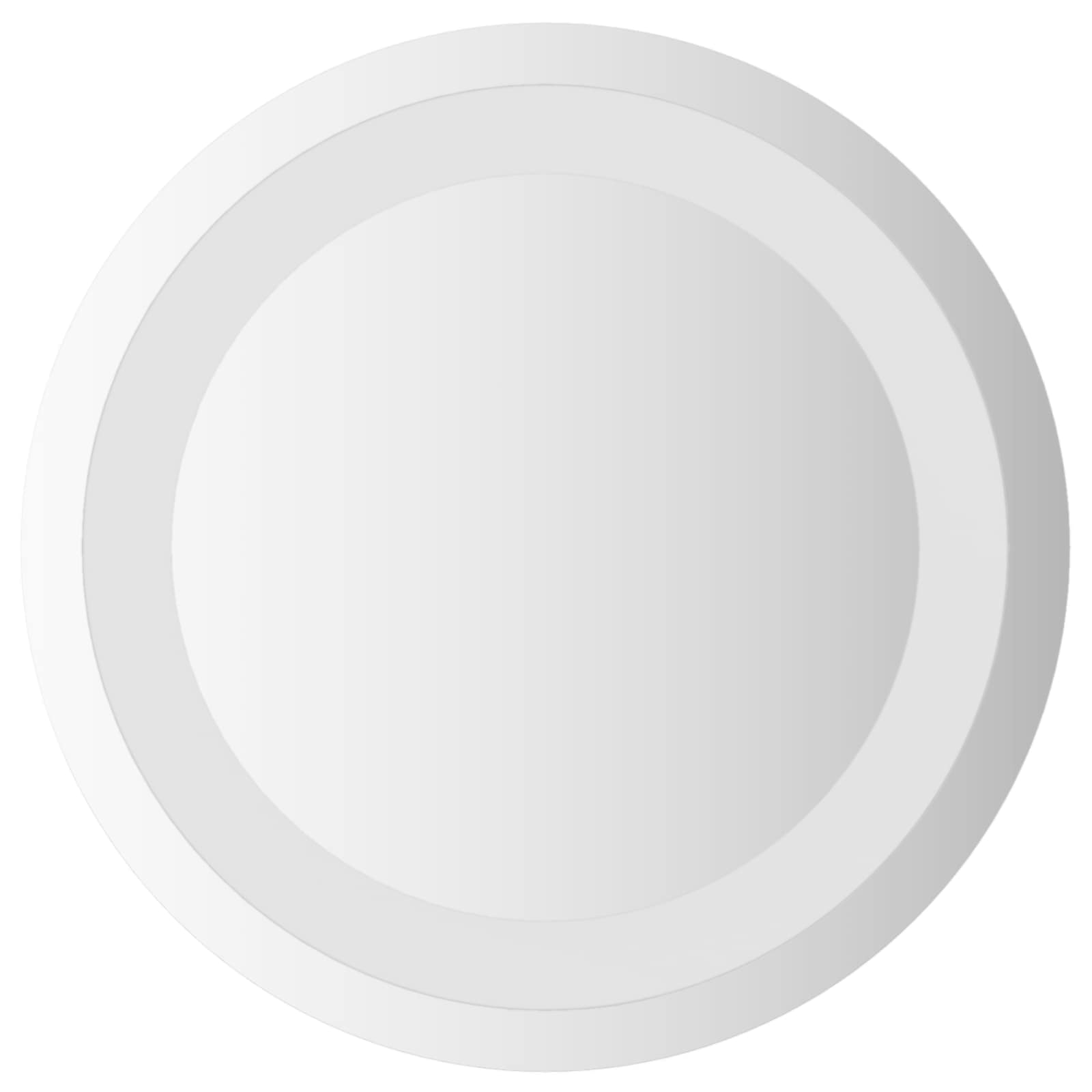 LED Badkamer Spiegel Transparant Ø 30 cm gehard glas