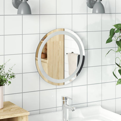 LED Badkamer Spiegel Transparant Ø 40 cm gehard glas