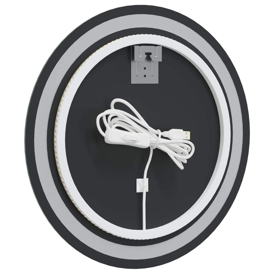 LED Badkamer Spiegel Transparant Ø 50 cm gehard glas