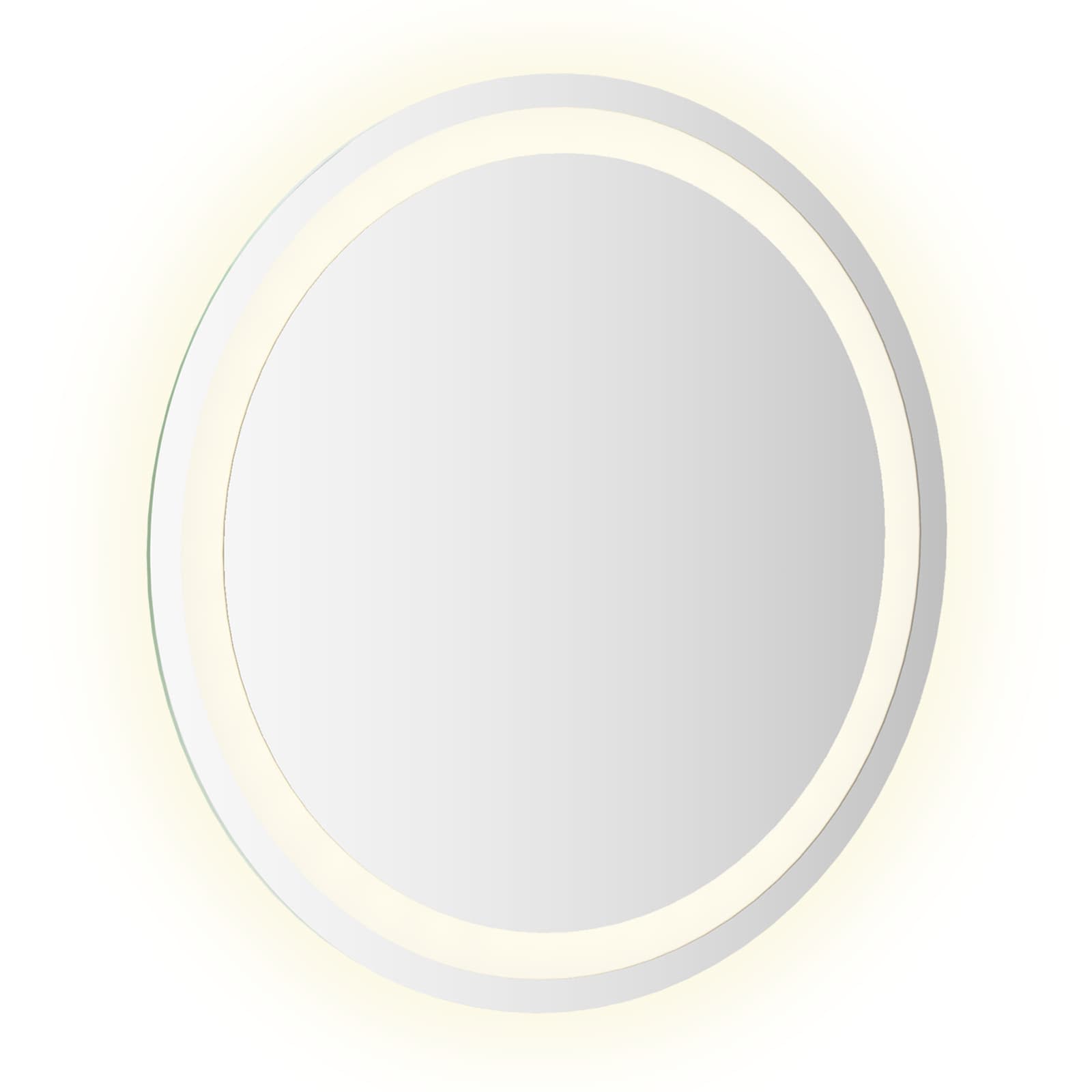 LED Badkamer Spiegel Transparant Ø 50 cm gehard glas