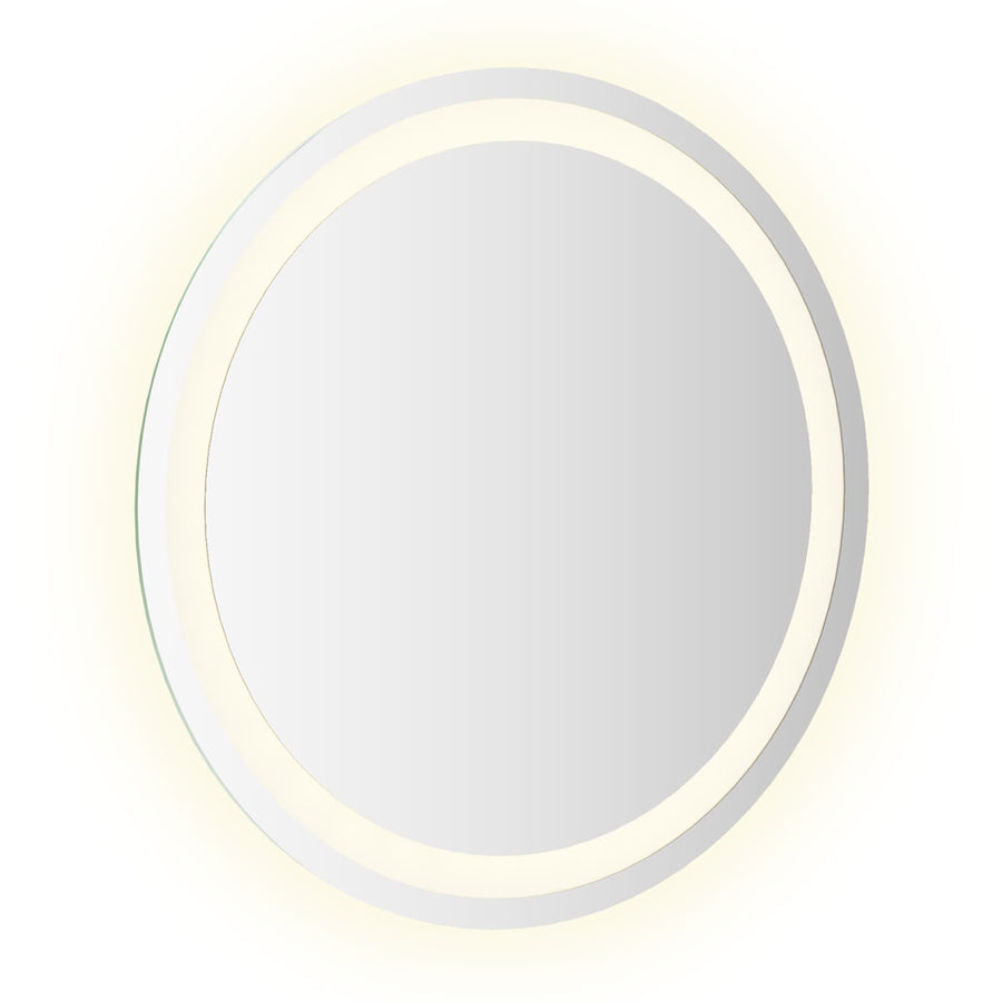 LED Badkamer Spiegel Transparant Ø 50 cm gehard glas