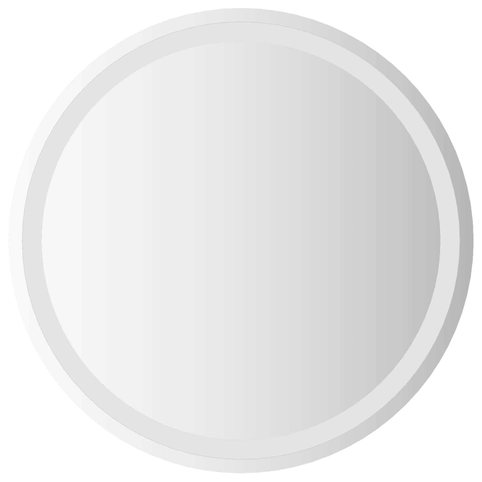 LED Badkamer Spiegel Transparant Ø 60 cm gehard glas