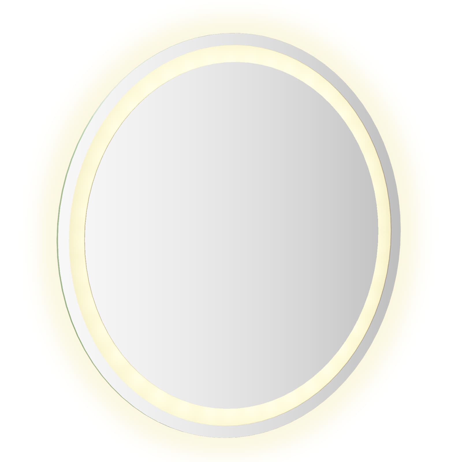 LED Badkamer Spiegel Transparant Ø 60 cm gehard glas