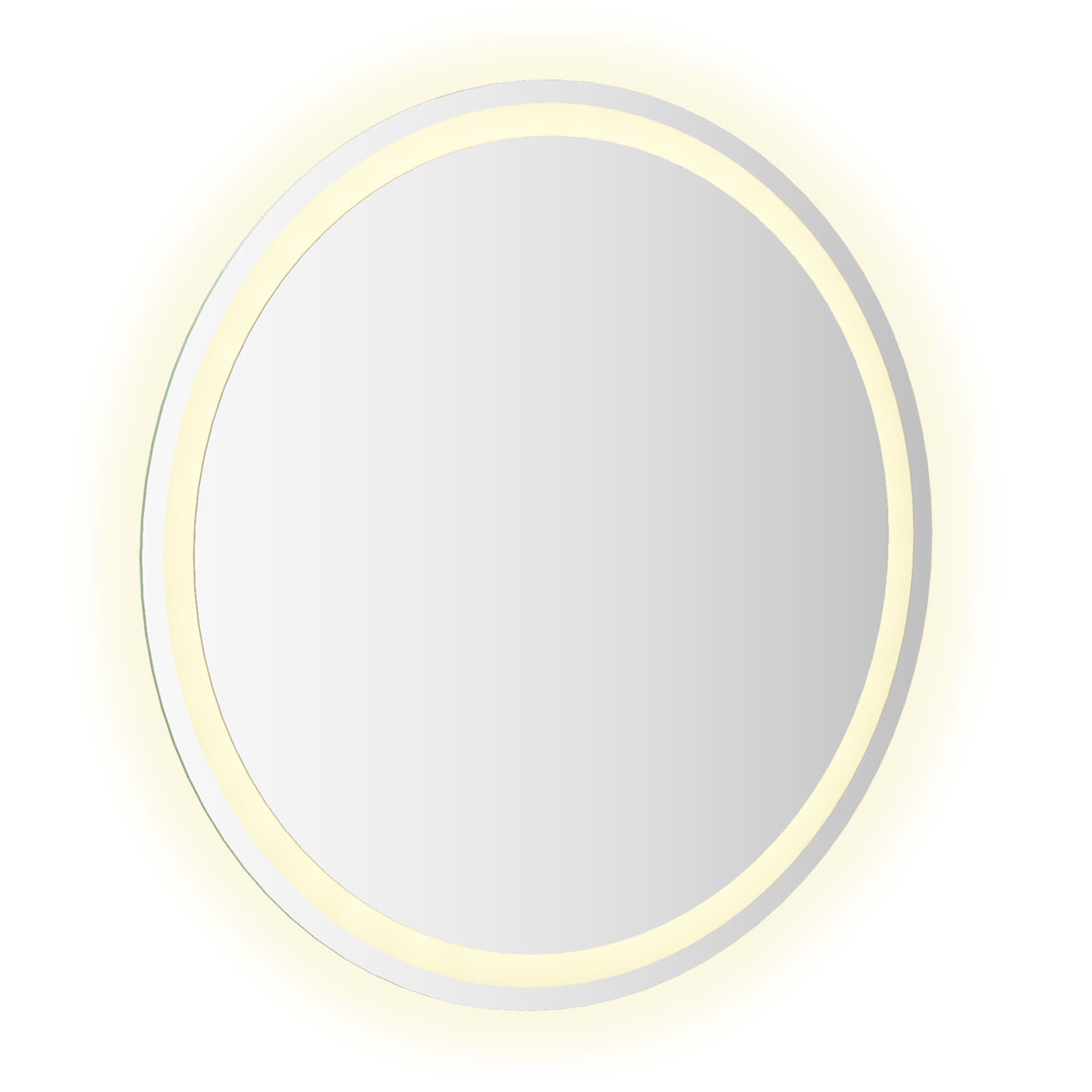 LED Badkamer Spiegel Transparant Ø 70 cm gehard glas