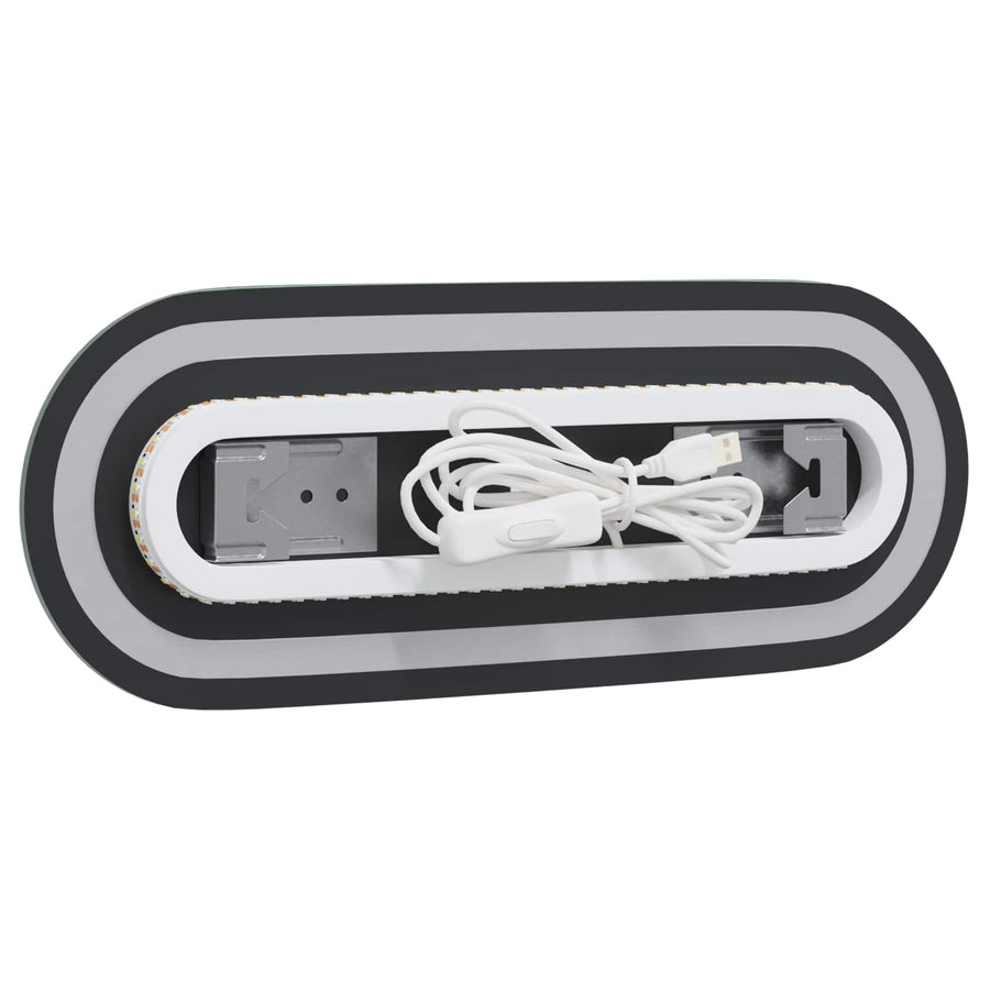 LED Badkamer Spiegel Transparant 40 x 15 cm gehard glas