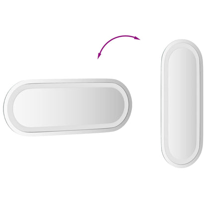 LED Badkamer Spiegel Transparant 40 x 15 cm gehard glas