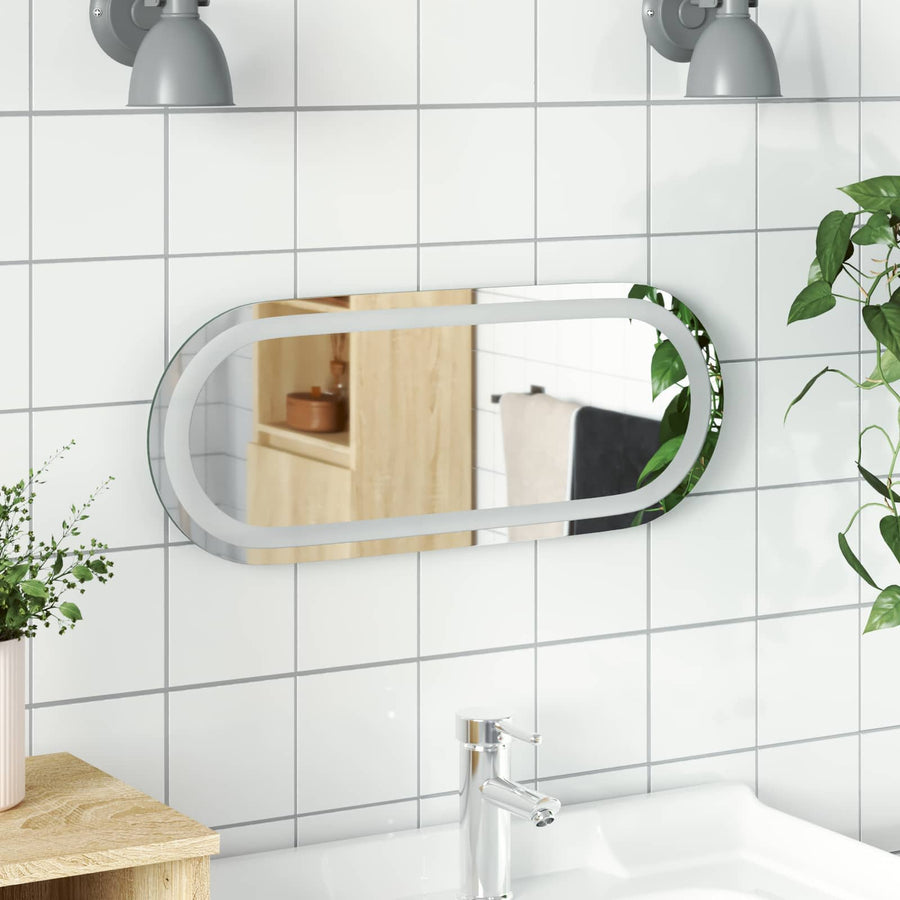 LED Badkamer Spiegel Transparant 50 x 20 cm gehard glas