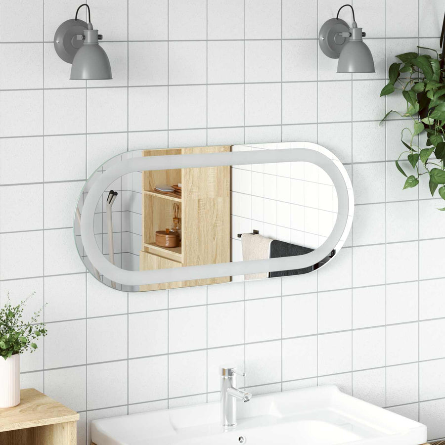 LED Badkamer Spiegel Transparant 70 x 30 cm gehard glas