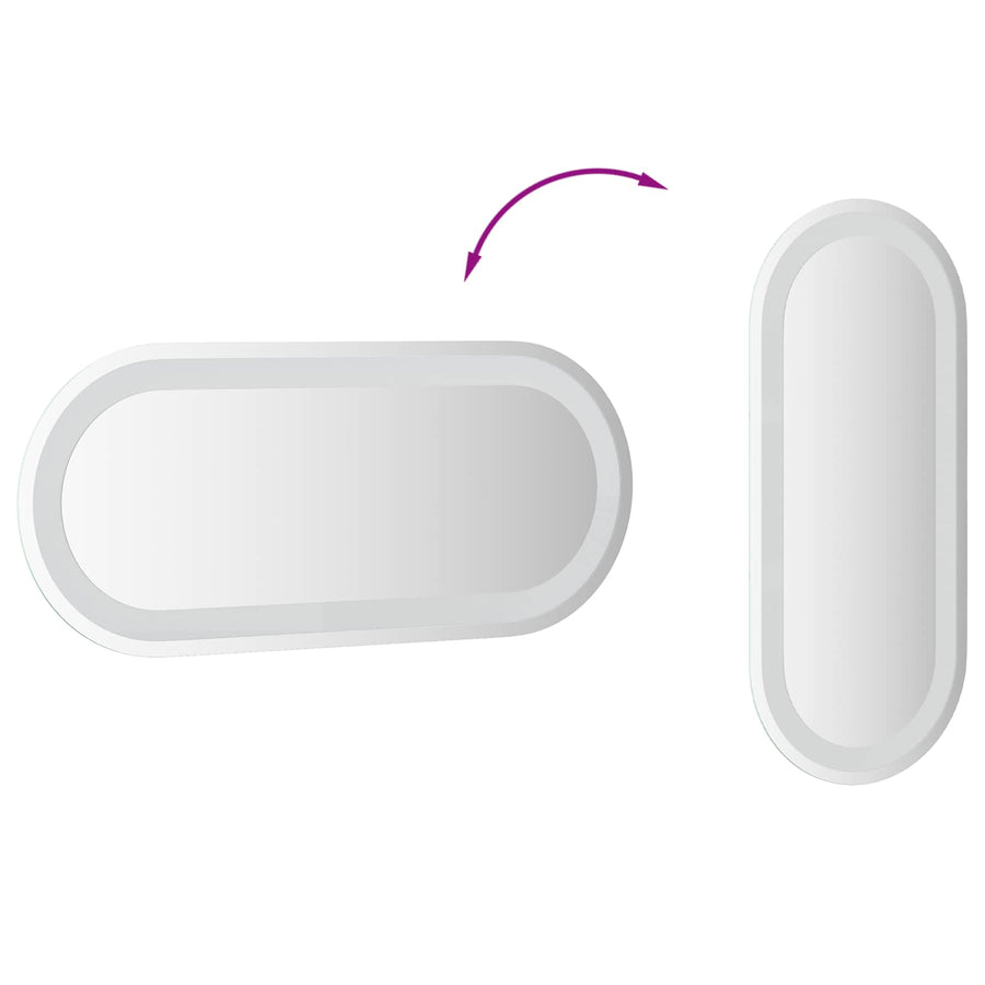 LED Badkamer Spiegel Transparant 70 x 30 cm gehard glas
