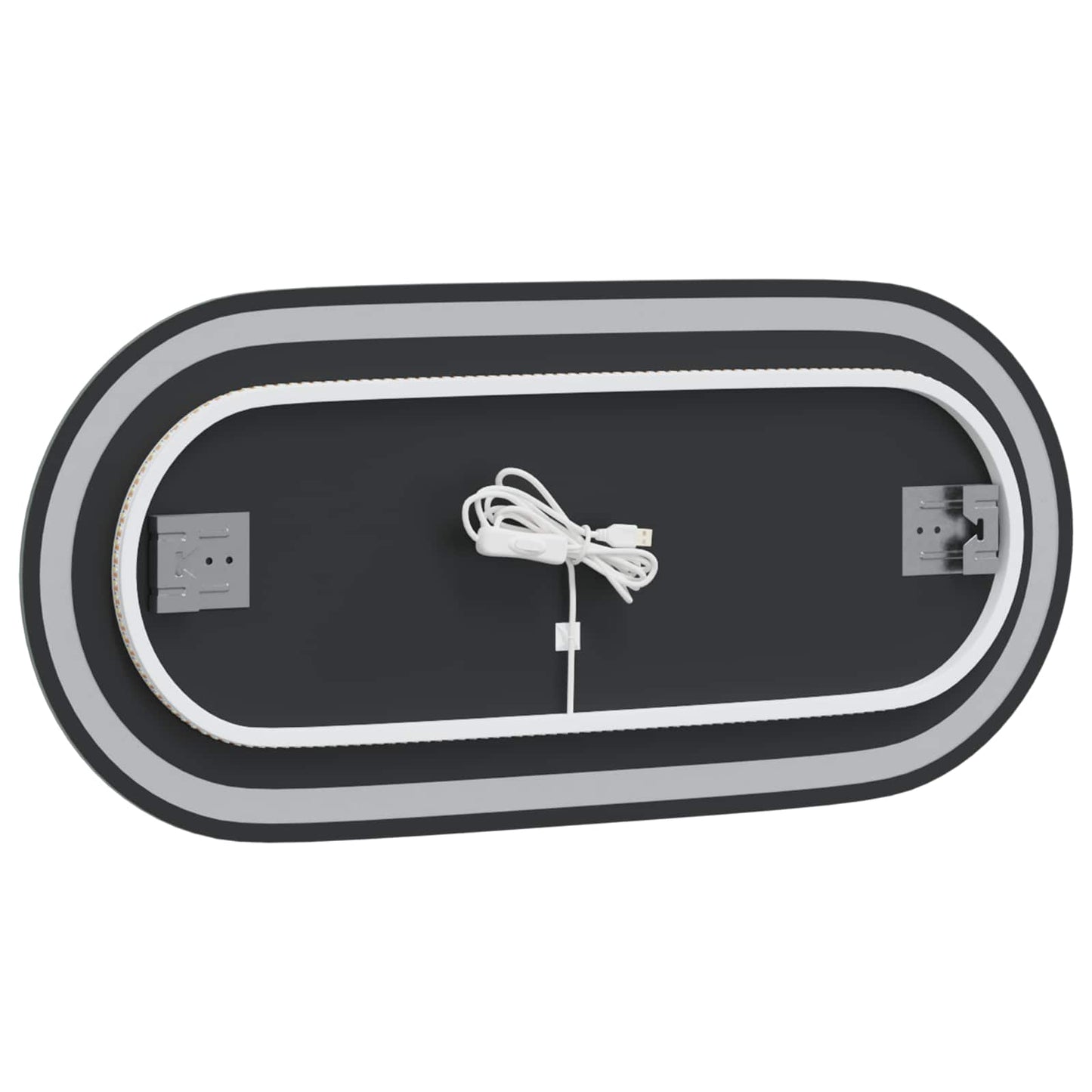 LED Badkamer Spiegel Transparant 80 x 35 cm gehard glas