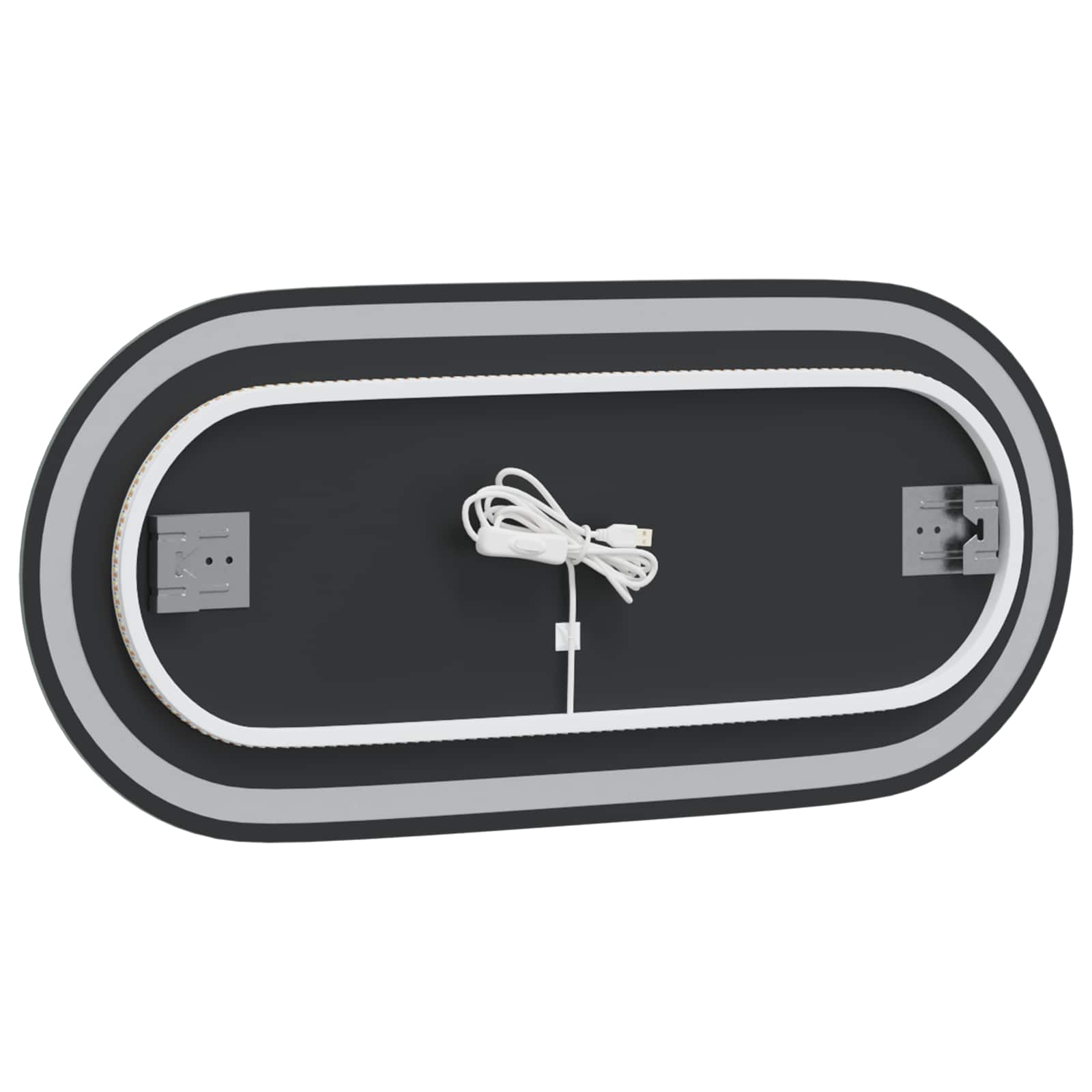 LED Badkamer Spiegel Transparant 80 x 35 cm gehard glas