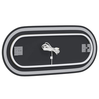 LED Badkamer Spiegel Transparant 80 x 35 cm gehard glas