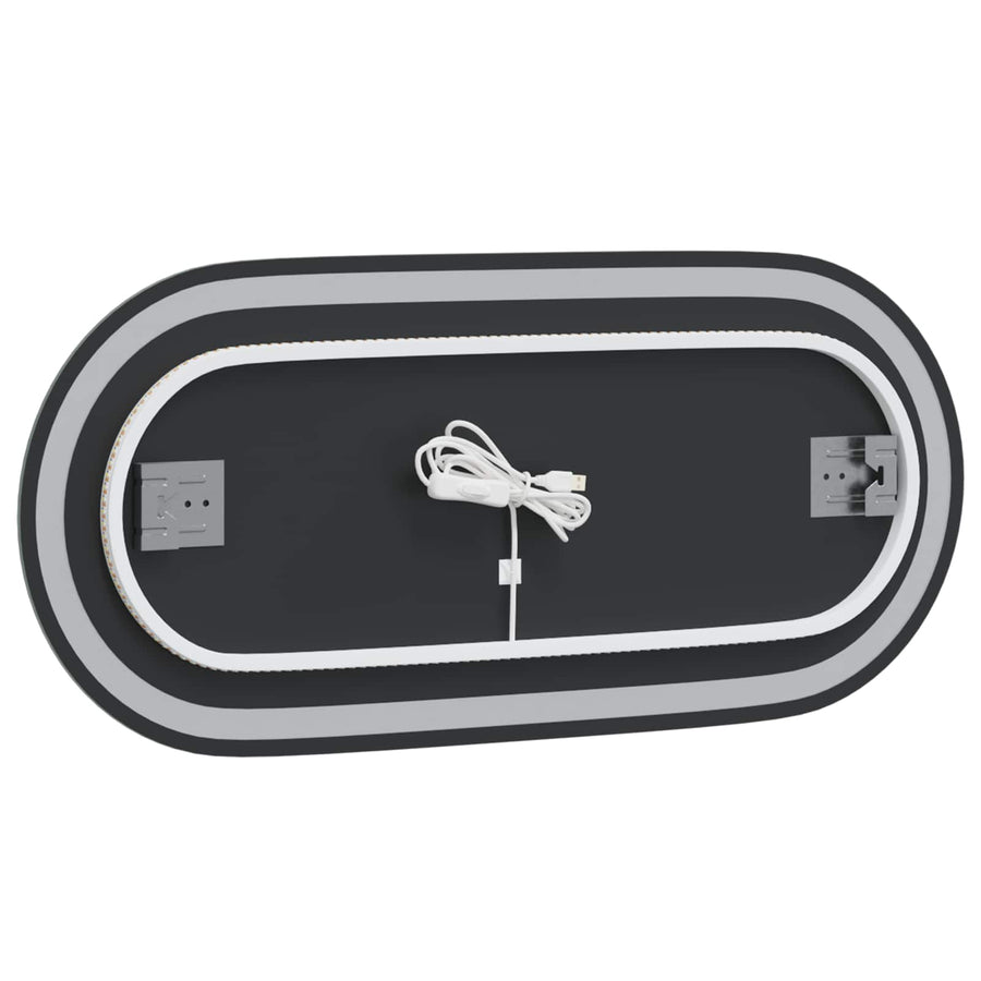 LED Badkamer Spiegel Transparant 80 x 35 cm gehard glas