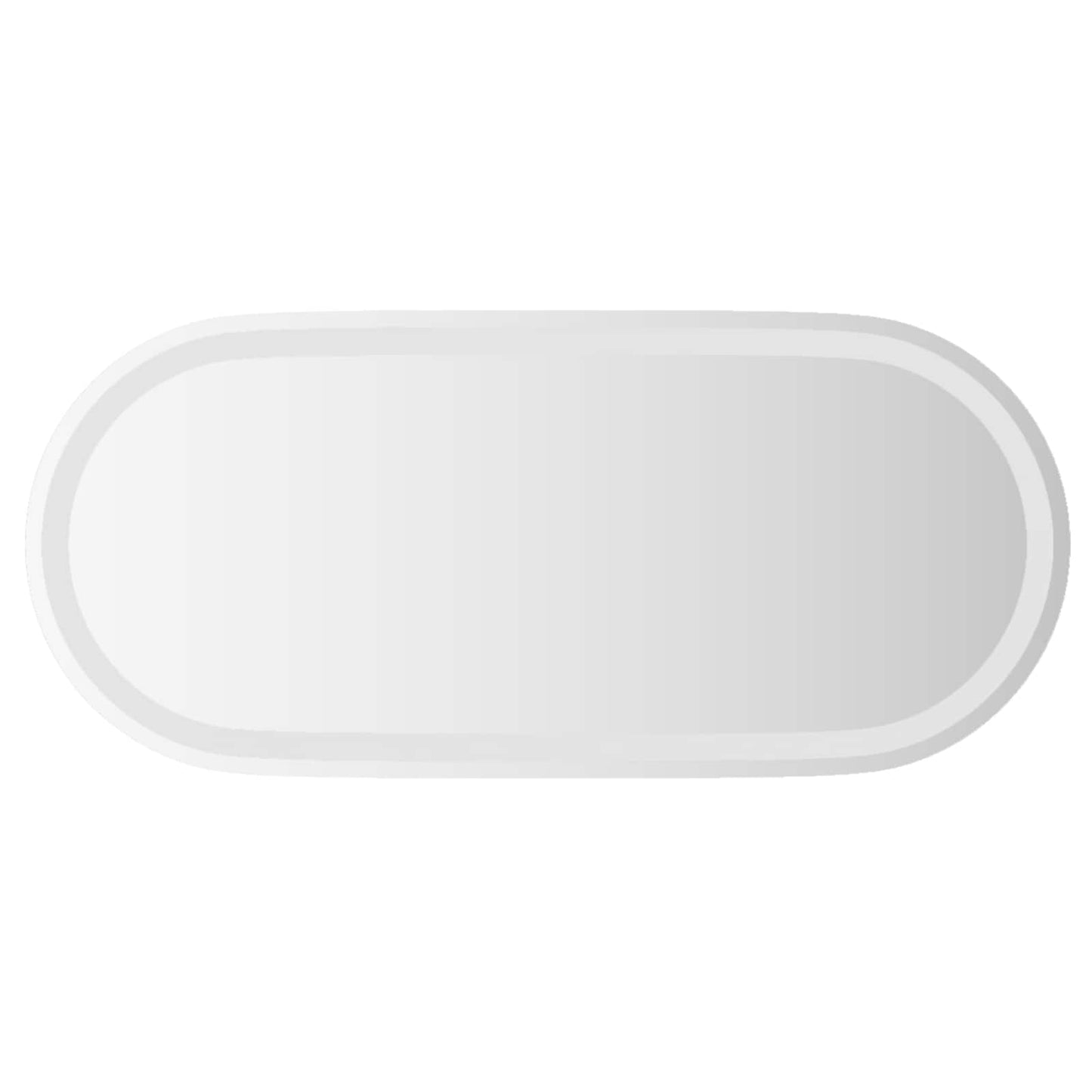 LED Badkamer Spiegel Transparant 80 x 35 cm gehard glas