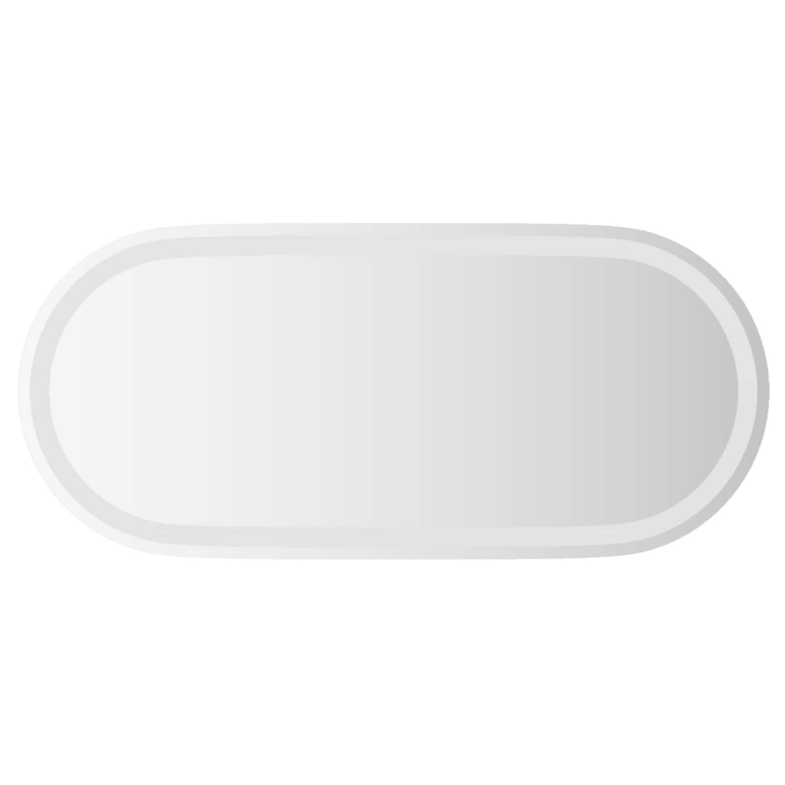 LED Badkamer Spiegel Transparant 80 x 35 cm gehard glas