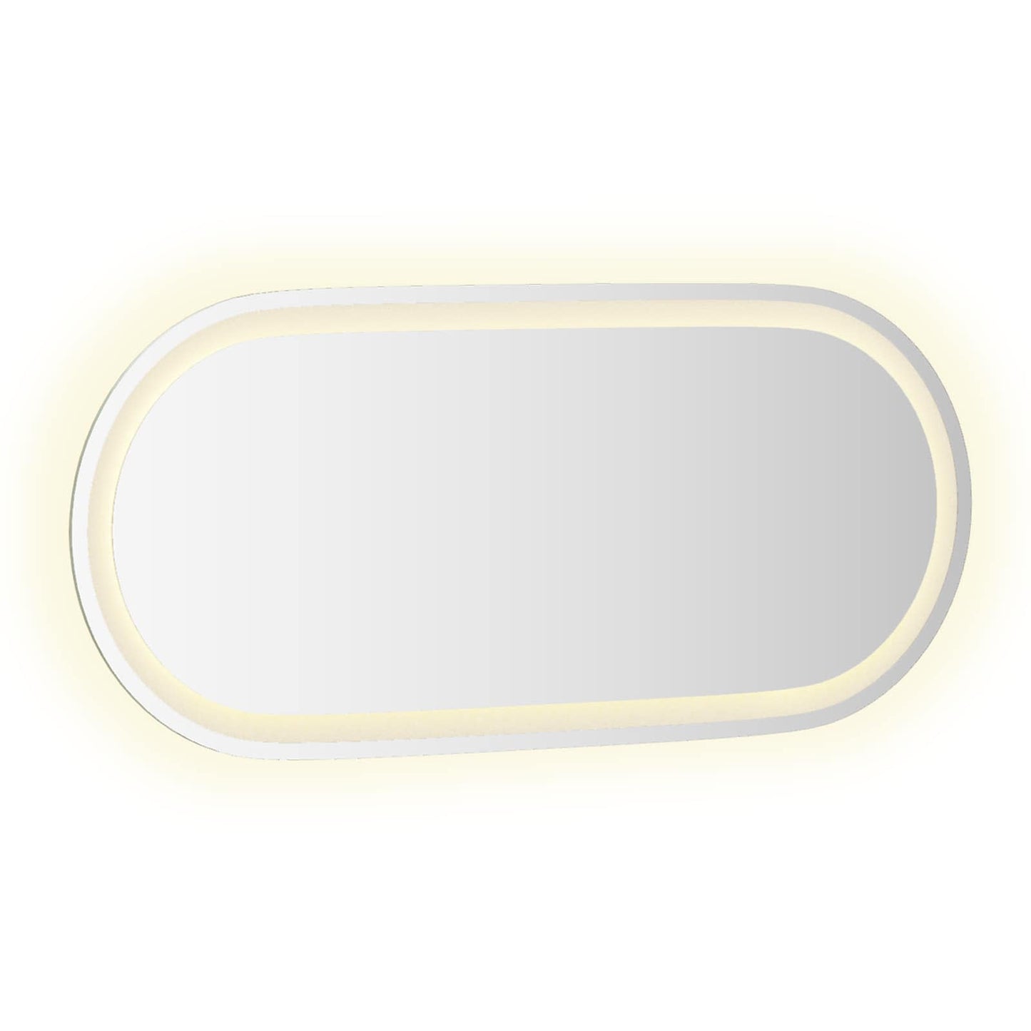 LED Badkamer Spiegel Transparant 80 x 35 cm gehard glas
