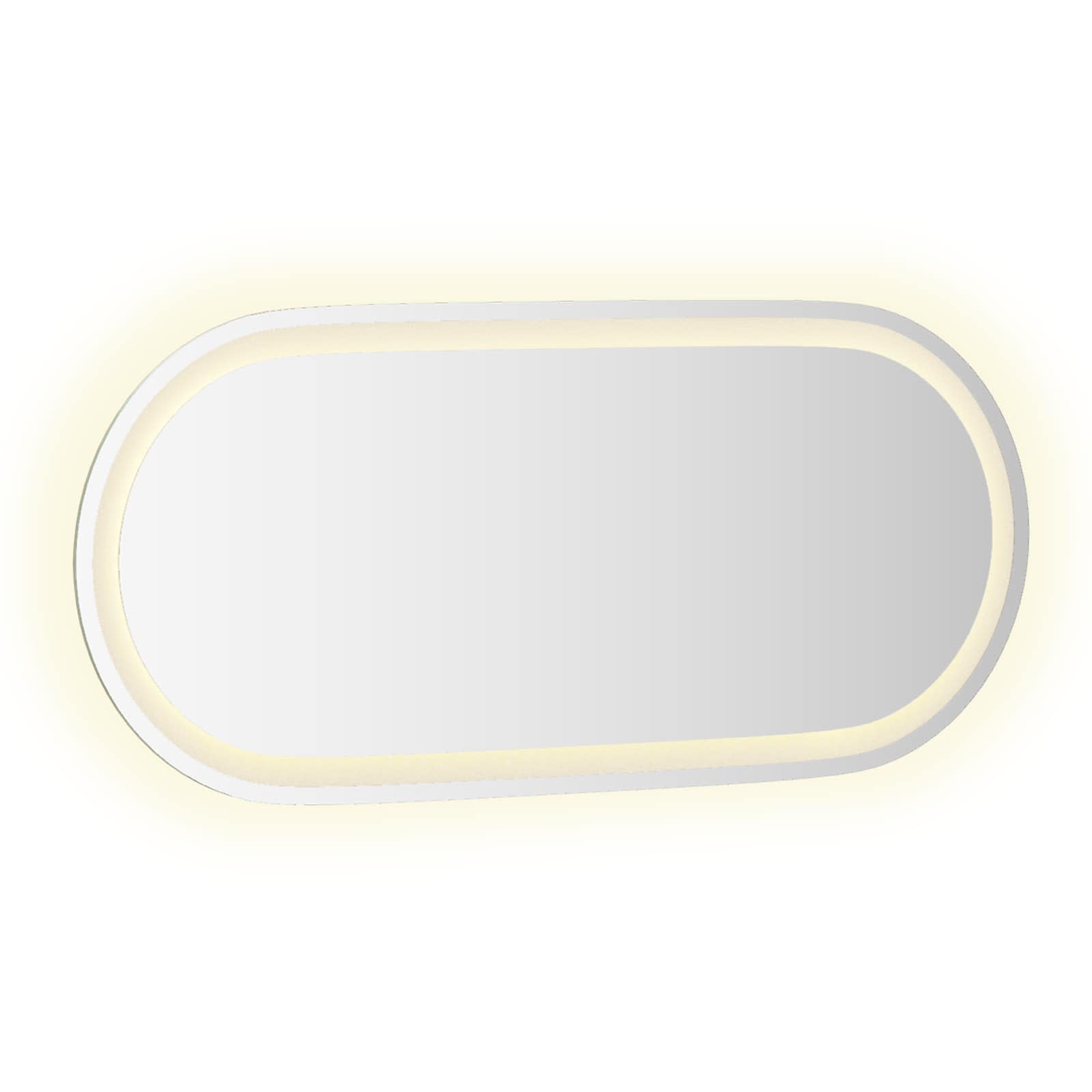 LED Badkamer Spiegel Transparant 80 x 35 cm gehard glas